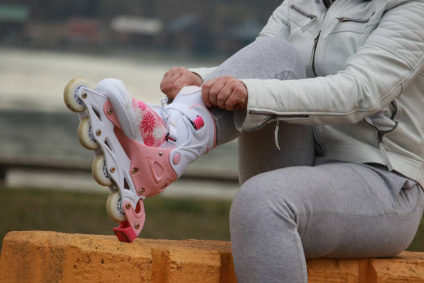 Roller skates river active sport life recreations