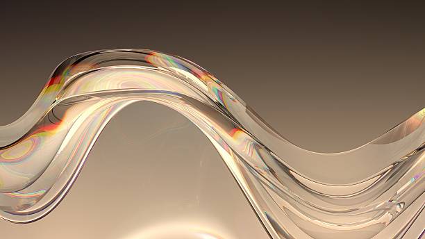 istock An abstract background featuring a modern, elegant 3D rendering of warm-colored rainbow refracted light through glass, showcasing a luxurious artistic design. 2203254978
