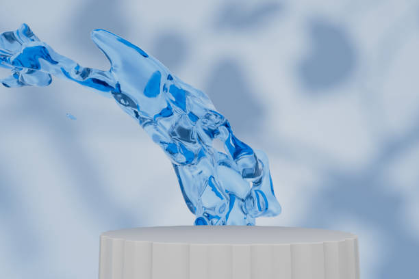 istock A blue water droplet is falling from the sky 2203255842