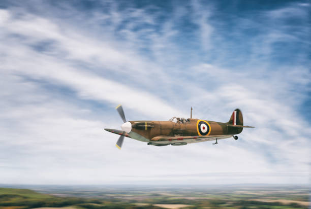 istock Mk I Spitfire In Flight, Scale Model Photography 2203255899