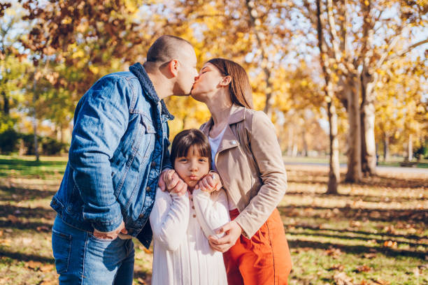 istock Happy family enjoy in park 2203264021