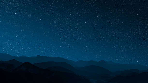 istock A Night sky panorama with stars and moon 2203266272