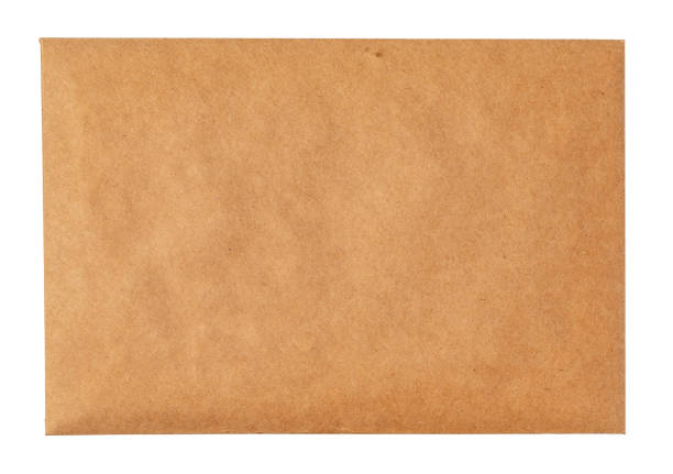 istock Recycled craft paper envelope isolated white background 2203266315