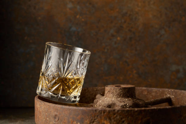 istock Whiskey in crystal glass. 2203276222