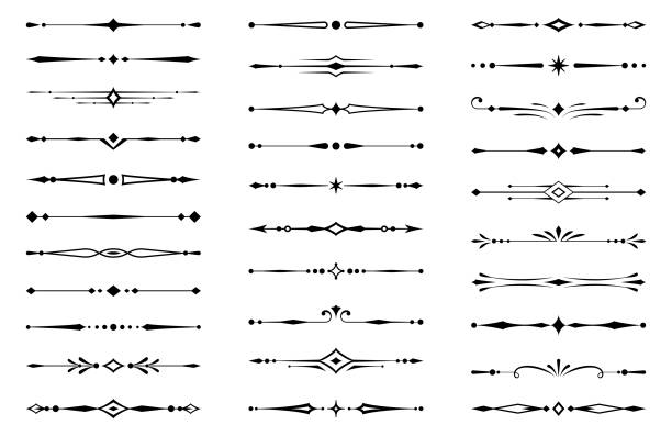 dividers - ozdabiać stock illustrations