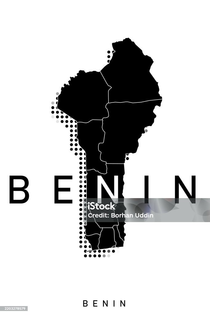 Benij Map Icon Benin Map Illustration Vector Stock Illustration - Download Image Now ...