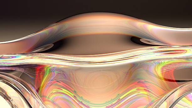 istock An abstract background featuring elegant and modern 3D rendering of warm-colored rainbow refracted light through glass, conveying a sense of high-end sophistication. 2203287641