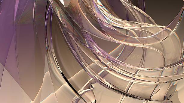 istock An elegant and modern 3D rendering of an abstract background featuring warm-colored rainbow refracted light through glass, showcasing a sense of luxury with its curved forms. 2203288079