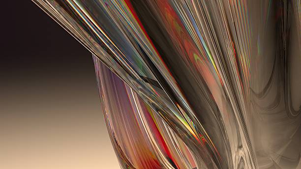 istock An elegant and modern 3D rendering of an abstract background featuring warm-colored rainbow refracted light through glass, showcasing a sense of luxury with contemporary curves. 2203290089