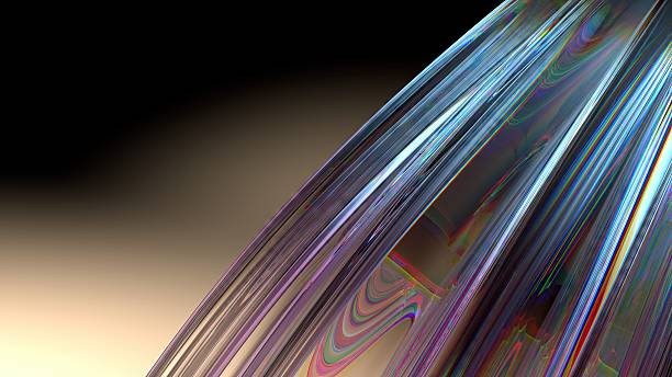 istock An elegant and modern 3D rendering of an abstract background featuring warm-colored rainbow refracted light through glass, exuding a sense of luxury. 2203292214