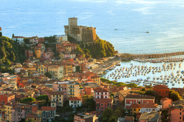 istock Lerici old Town in Liguria, drone view 2203295209