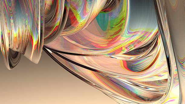 istock An abstract background featuring elegant and modern 3D rendering of warm-colored rainbow refracted light through glass, expressing delicacy. 2203295250