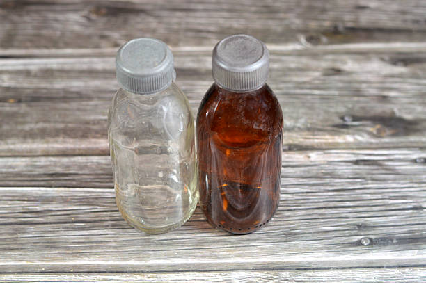istock Syrup glass bottles for pharmaceutical use, The glass syrup bottles 2203300558