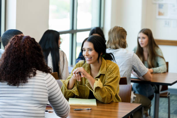 istock Diverse Group of Students Collaborating in a Classroom 2203305731
