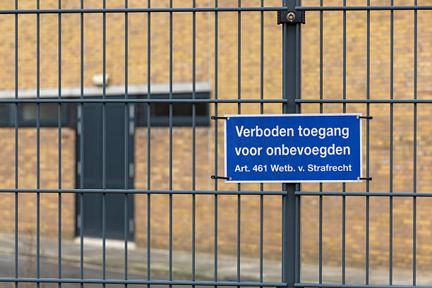 istock Dutch No Trespassing sign 2203306756