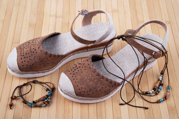 istock Sandals and handmade jewelry 2203314761