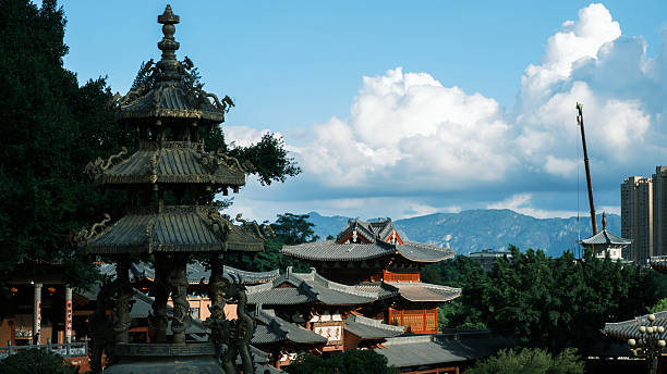 istock Between Tradition and Modernity: A Glimpse of Chinese Architecture 2203321388