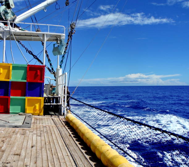 istock Fishing Vessel at Sea 2203334379