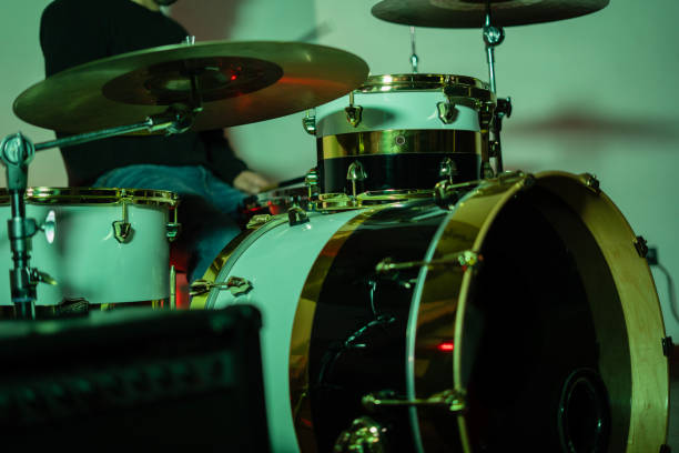 istock Musical instruments, drums and rock star. 2203345510