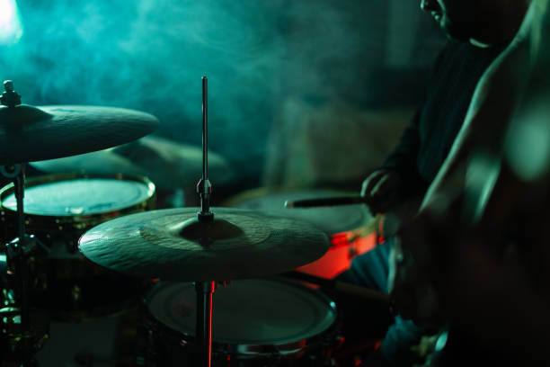 istock drummer on stage passionate about his music 2203345518