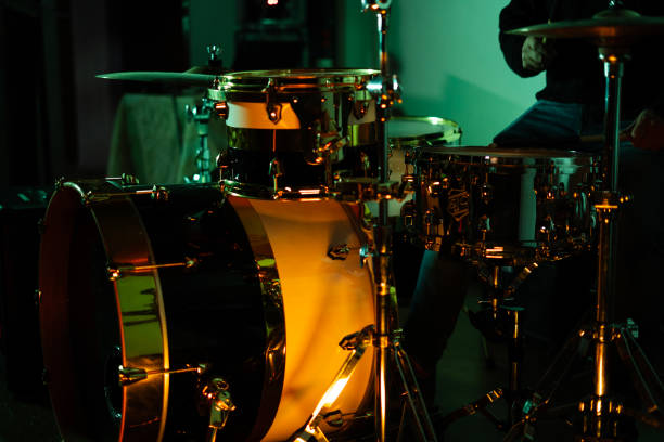 istock drummer on stage passionate about his music 2203345525