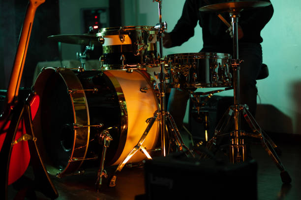 istock drummer on stage passionate about his music 2203345527