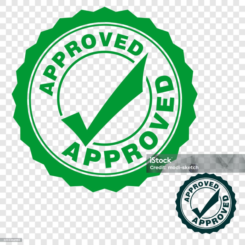 Approved First Approved Rubber Stamp Vector Stock Illustration - Download Image Now ...