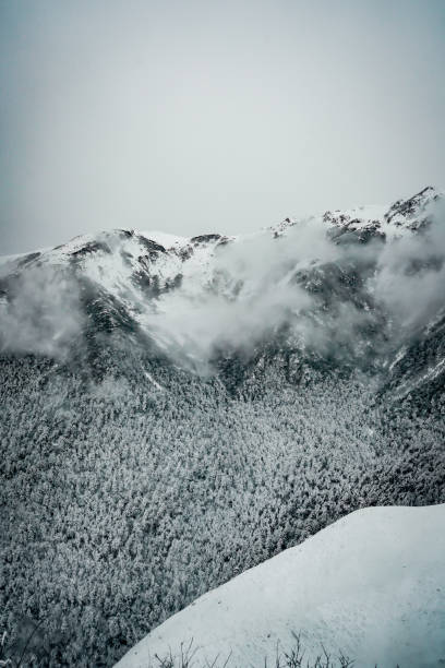 istock the atmosphere of the snow mountain with dramatic tone 2203352074