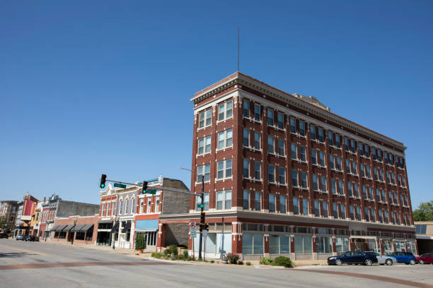 istock Historic Downtown Ottawa Kansas Cityscape 2203356301