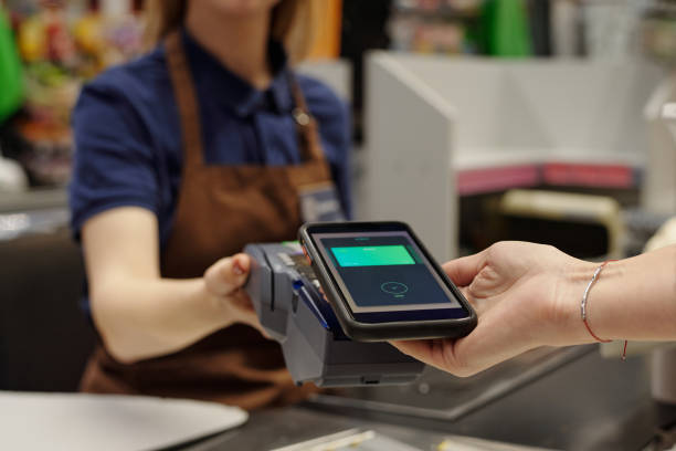 istock Smart Payment in Supermarket 2203366828
