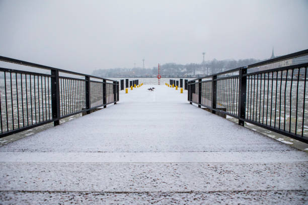 A cold winter's day morning in Helsinki South Harbour