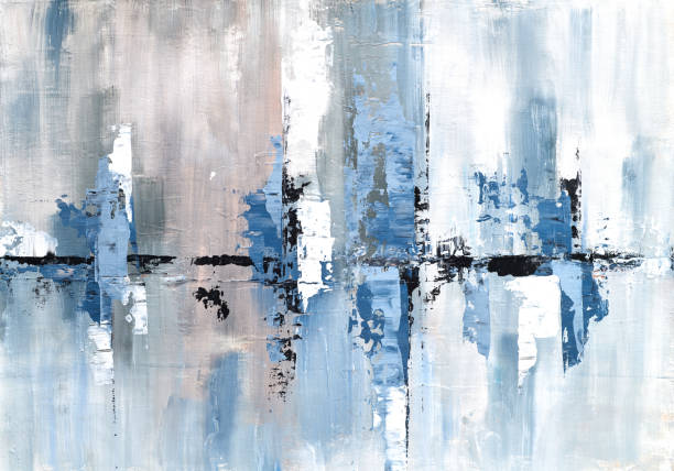 istock Abstract artistic creation, fine art for print, modern texture effects, mural design, home wall decoration, large painting strokes, artistic patterns, contemporary oil painting, creative decor design 2203370156