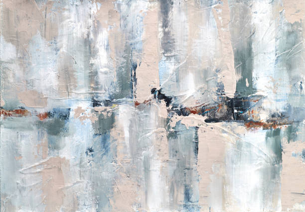 istock Contemporary abstract painting with bold lines and geometric shapes, perfect for adding a modern touch to spaces that need a stylish and artistic focal point 2203370183
