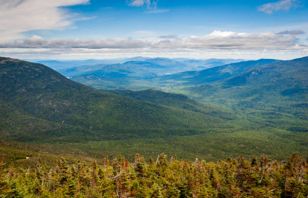 istock Overlook with Mountains and Clouds at Mount Washington State Park New Hampshire 2203381188