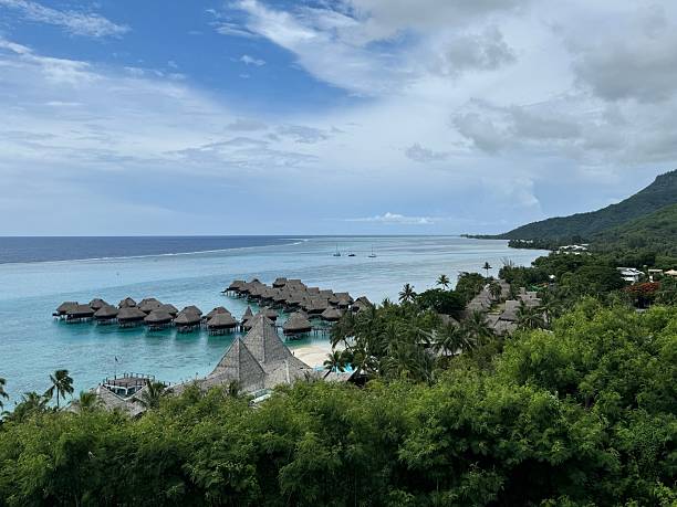istock Overwater bungalows in Moorea 2203382335