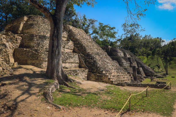 istock Exploring Xunantunich Mayan ruins in Belize under a bright blue sky 2203385393
