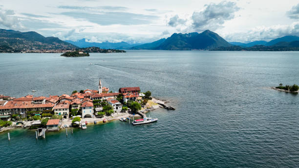 istock Savoring Lake Maggiores tranquility with stunning mountains this summer 2203387604