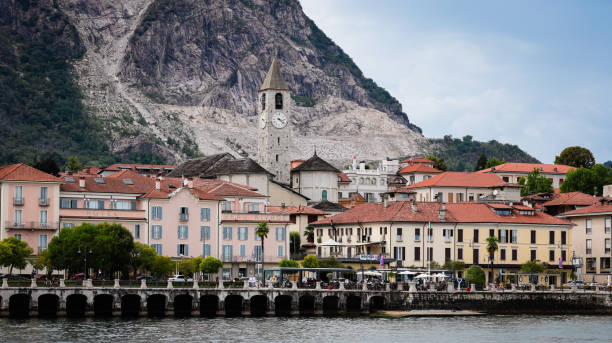 istock Charming Baveno by Lake Maggiore features historic architecture and lush mountains 2203397115