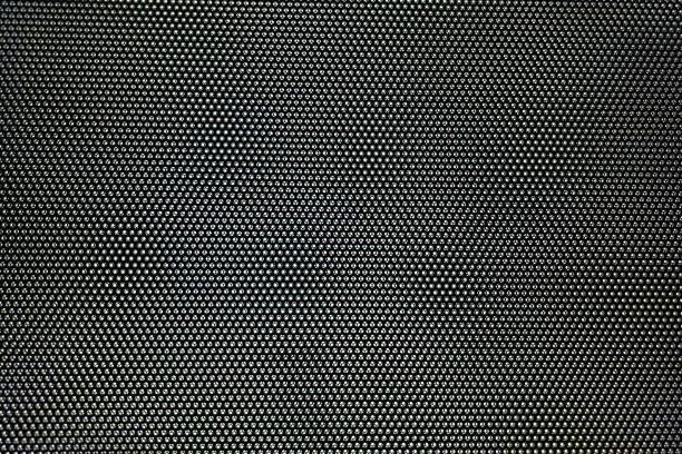 istock a metallic grid reflecting light, creating an illusion of waves and depth through highlights and shadows. Backgrounds 2203397872