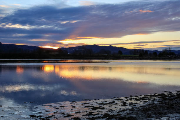 istock Sunset  at the river Gaula, NOrway 2203402709