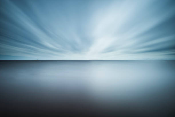 istock Calm seascape with soft blue tones at twilight in Sweden 2203402906