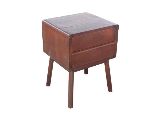 istock Teak wood cabinet on White background. 2203405007