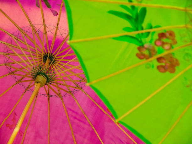 istock Wooden and Paper Umbrella 2203405321