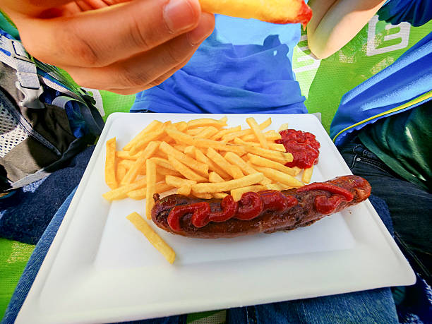 sausages from animal meat as a food source in nutrition and diet