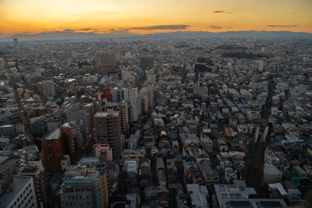 istock Tokyo sunset and cityscape. 2203407441