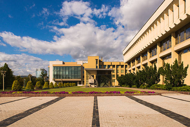 Lithuanian Parliament Buildings in Vilnius City, the Capital of the Country.