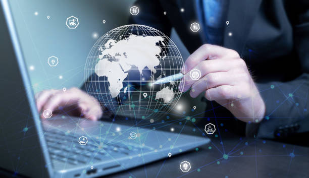 istock Green technological transport and logistics management systems, clean energy. 2203418656