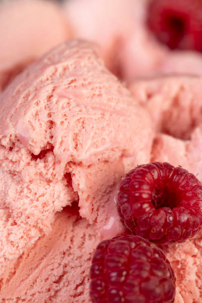 istock sweet frozen red ice cream with raspberry flavor 2203422670