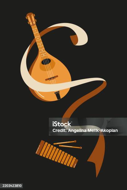Dynamic Looking Instruments Musical Instruments With Ribbons Creating A Dynamic Visual Effect In A ...