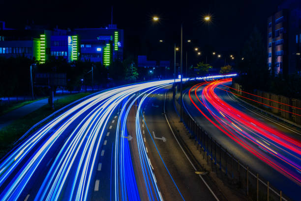 istock Nightly traffic of Espoo 2203426104
